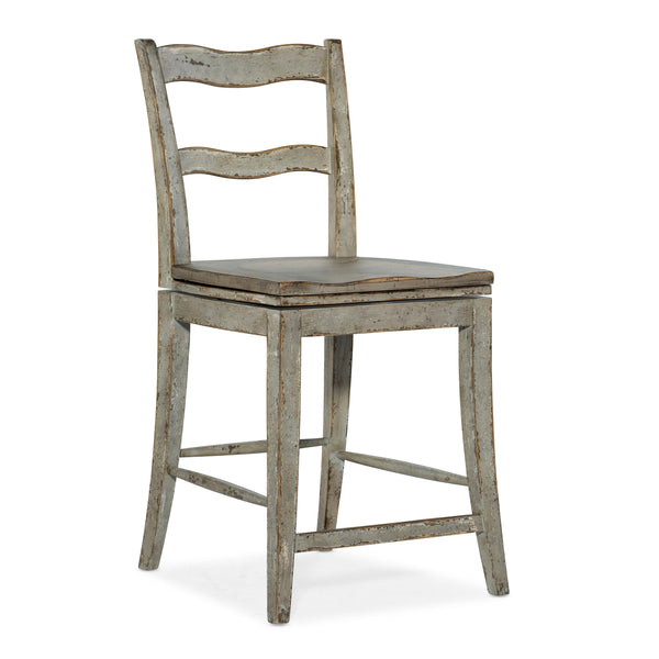 Hooker Furniture 6025-75350-90 Alfresco La Riva Ladder Back Swivel Counter Stool IMAGE 1