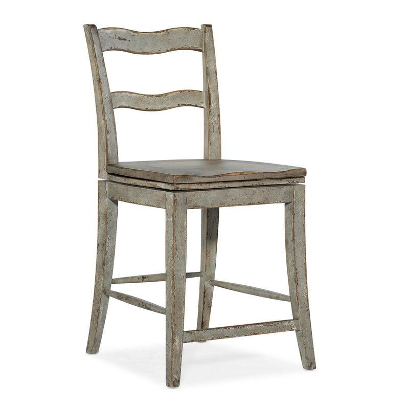 Hooker Furniture 6025-75350-90 Alfresco La Riva Ladder Back Swivel Counter Stool IMAGE 1