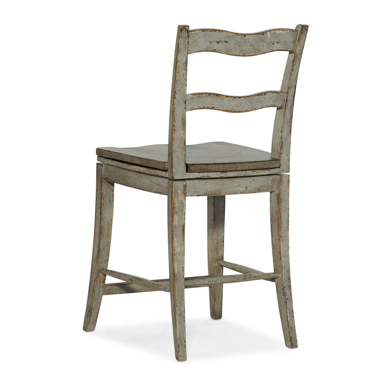 Hooker Furniture 6025-75350-90 Alfresco La Riva Ladder Back Swivel Counter Stool IMAGE 2