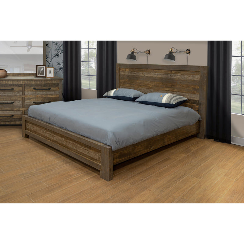 International Furniture Direct Loft Brown Queen Panel Bed IFD6441HBDQE/IFD6442PLTQE IMAGE 2