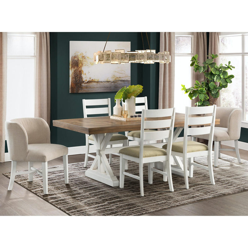 Elements International Park Creek Dining Table with Trestle Base DPK100RKDTB IMAGE 2