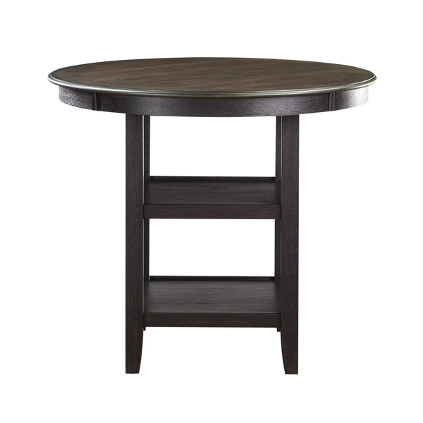 Homelegance Round Asher Counter Height Dining Table 5800BK-36 IMAGE 1