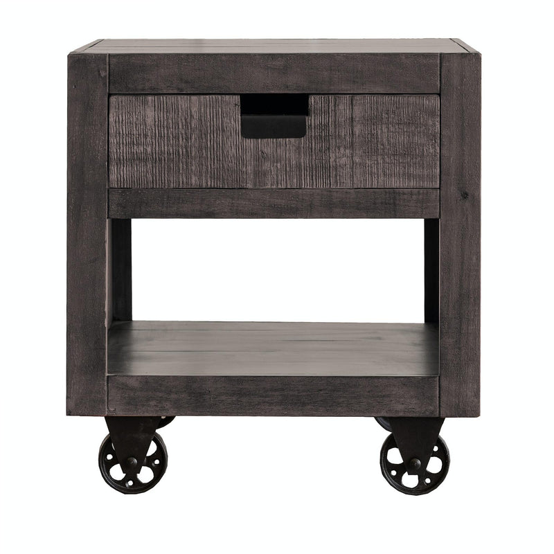 Elements International Industrial End Table MAIN300ETD IMAGE 1