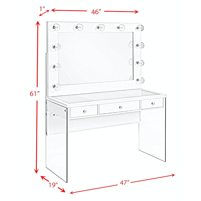 Elements International Ariana 3-Drawer Vanity Set CVJZ700VB/CVJZ700VM IMAGE 9