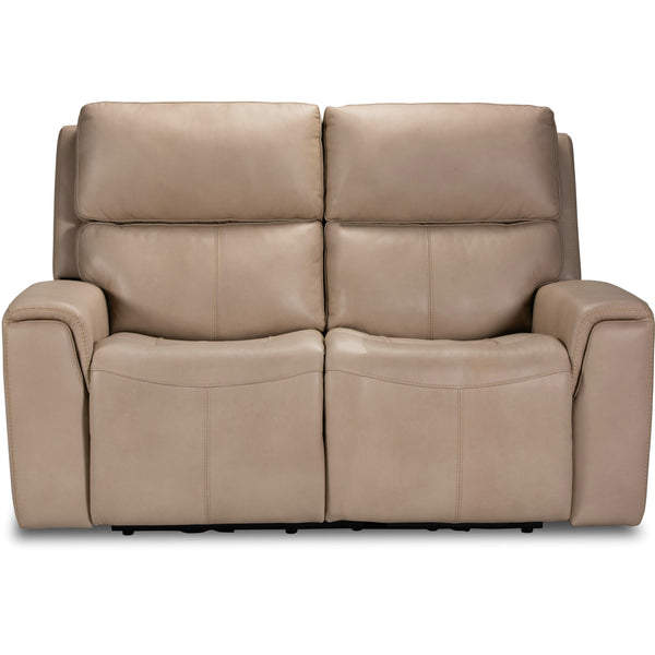 Flexsteel Jarvis Power Reclining Leather Match Loveseat 1828-60PH 009-12 IMAGE 1