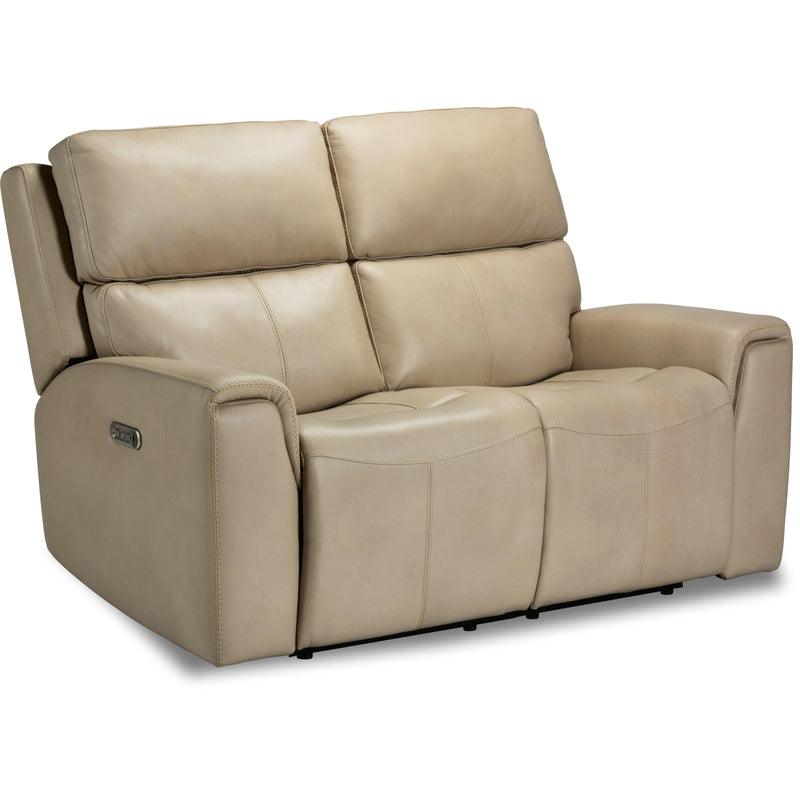 Flexsteel Jarvis Power Reclining Leather Match Loveseat 1828-60PH 009-12 IMAGE 2