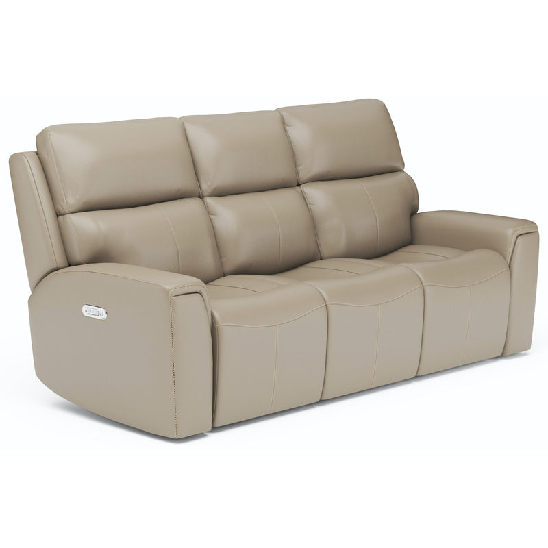 Flexsteel Jarvis Power Reclining Leather Match Sofa 1828-62PH 009-12 IMAGE 2