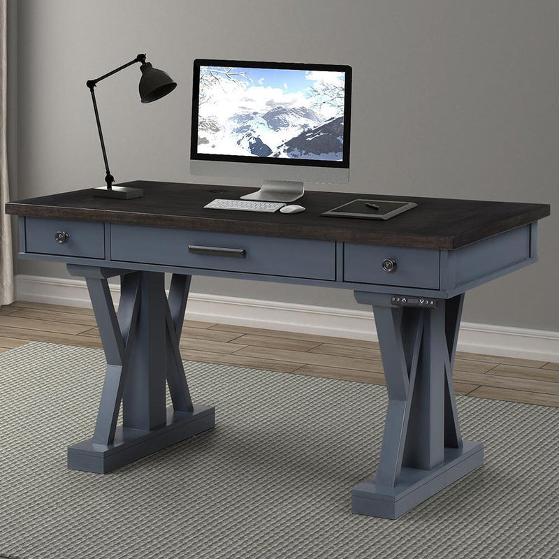 Parker House Furniture Americana Modern AME#256-2-DEN Power Lift Desk - Denim