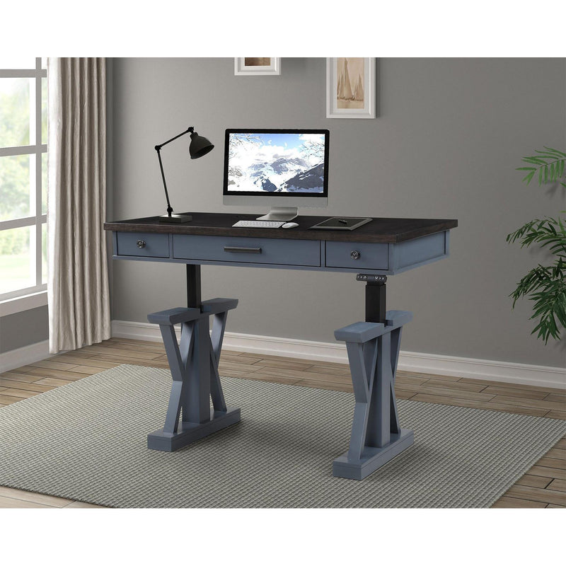 Parker House Furniture Americana Modern AME#256-2-DEN Power Lift Desk - Denim