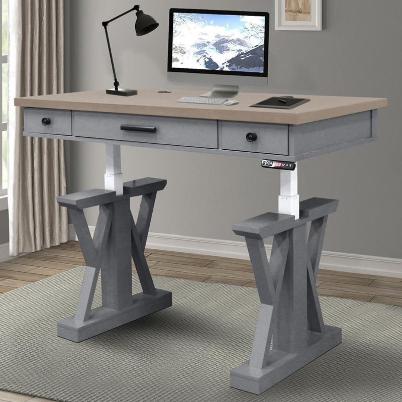 Parker House Furniture Americana Modern AME#256-2-DOV Power Lift Desk - Dove