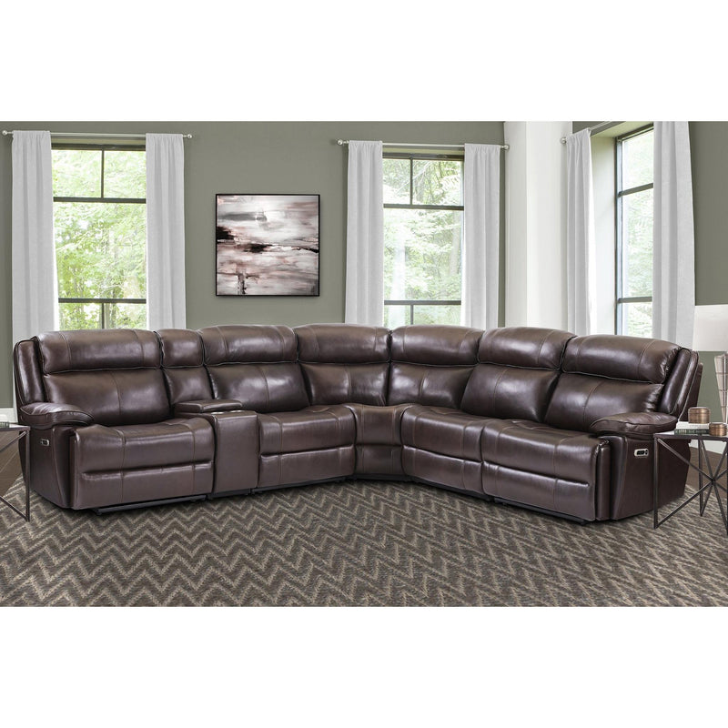 Parker Living Eclipse Power Reclining Leather Match 6 pc Sectional MECL#810P-FBR/MECL#811LPH-FBR/MECL#811RPH-FBR/MECL#840-FBR/MECL#850-FBR/MECL#860-FBR