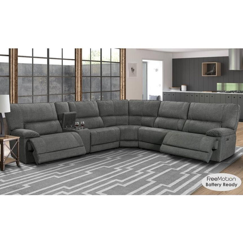 Parker Living Marathon Reclining Fabric 6 pc Sectional MMAR#810-TIT/MMAR#811LPH-TIT/MMAR#811RPH-TIT/MMAR#840-TIT/MMAR#850-TIT/MMAR#860-TIT