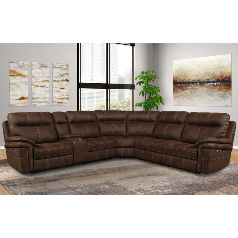 Parker Living Mason Power Reclining Fabric 6 pc Sectional MMA#810-DK/MMA#811LPH-DK/MMA#811RPH-DK/MMA#840-DK/MMA#850-DK/MMA#860-DK