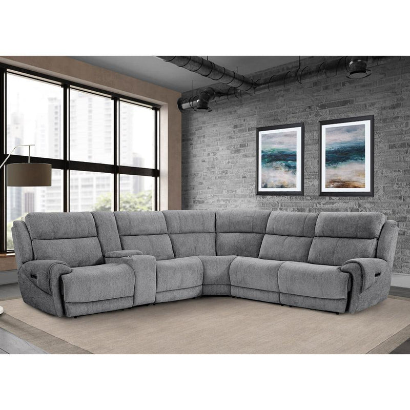 Parker Living Spencer Power Reclining Fabric 6 pc Sectional MSPE#810-TGR/MSPE#811LPH-TGR/MSPE#811RPH-TGR/MSPE#840-TGR/MSPE#850-TGR/MSPE#860-TGR