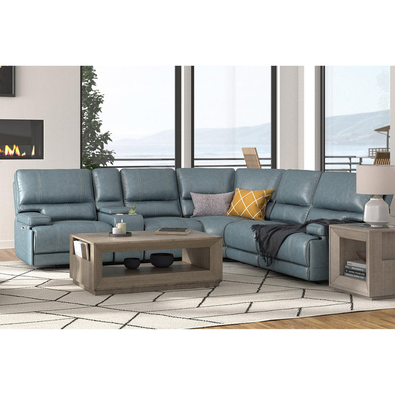 Parker Living Whitman Power Reclining Leather Match 6 pc Sectional MWHI#810P-P50-VAZ/MWHI#811LPH-P50-VAZ/MWHI#811RPH-P50-VAZ/MWHI#840-P50-VAZ/MWHI#850-P50-VAZ/MWHI#860-P50-VAZ