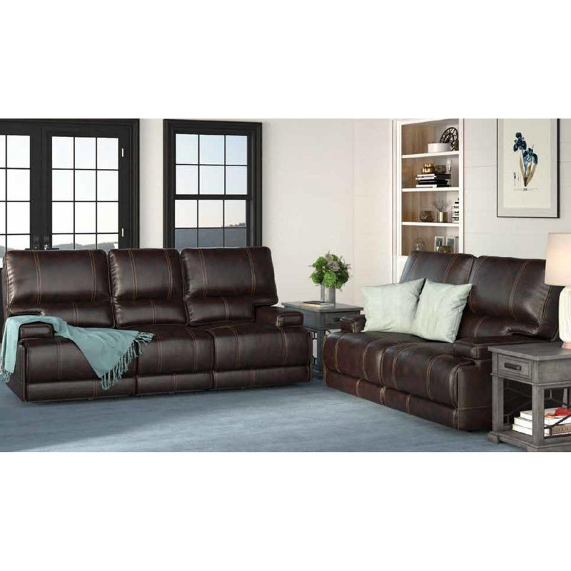 Parker Living Whitman Power Reclining Leather Match Loveseat MWHI