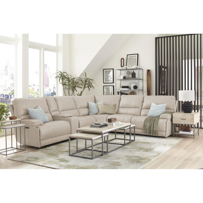 Parker Living Whitman Power Reclining Leather Match 6 pc Sectional MWHI#810P-P50-VLI/MWHI#811LPH-P50-VLI/MWHI#811RPH-P50-VLI/MWHI#840-P50-VLI/MWHI#850-P50-VLI/MWHI#860-P50-VLI