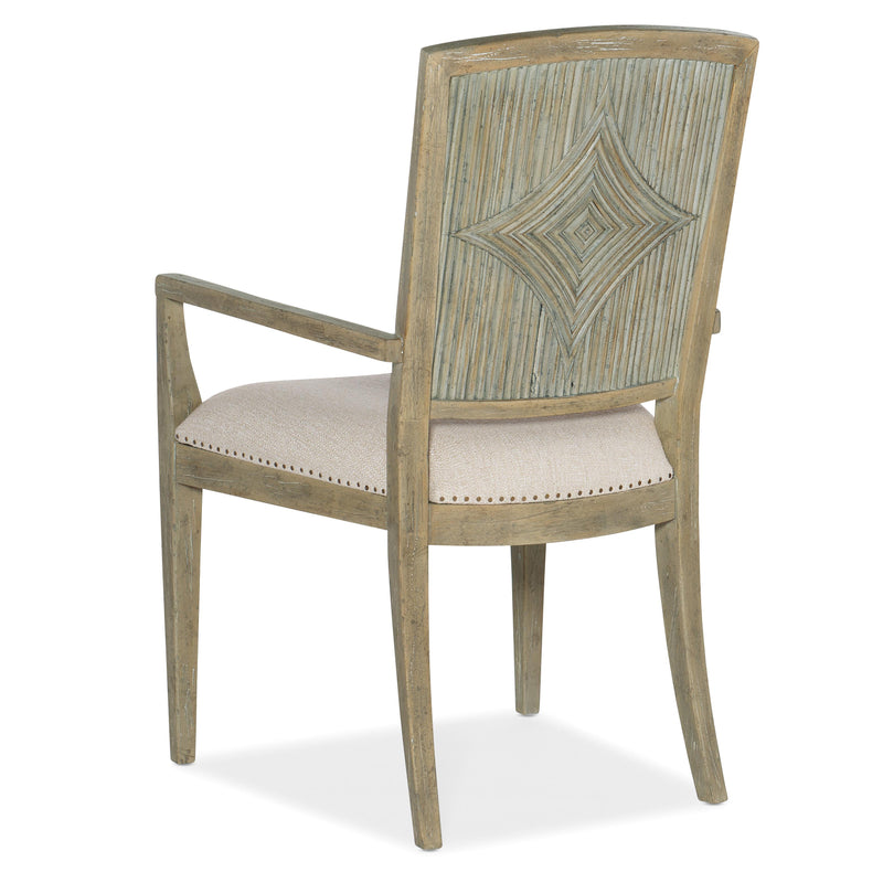 Hooker Furniture 6015-75401-80 Surfrider Carved Back Arm Chair IMAGE 2