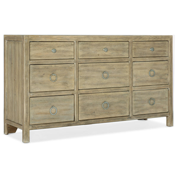 Hooker Furniture 6015-90202-80 Surfrider Nine-Drawer Dresser IMAGE 1