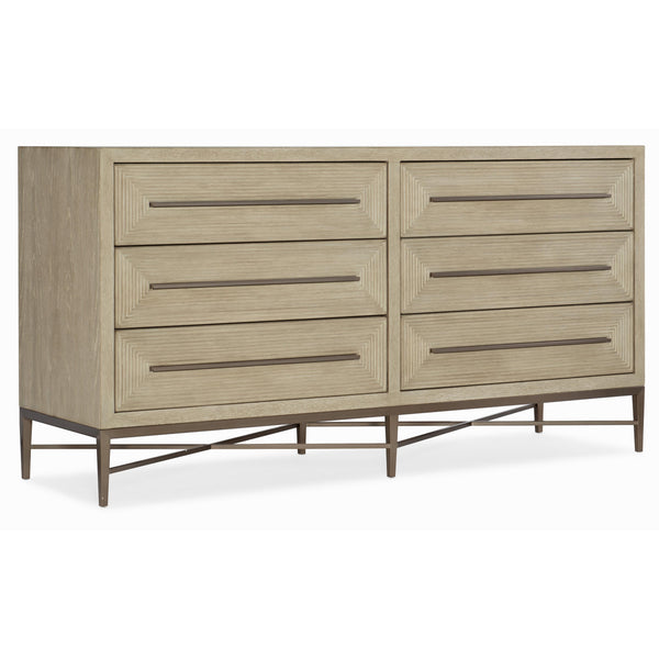 Hooker Furniture 6120-90202-80 Cascade Six-Drawer Dresser IMAGE 1