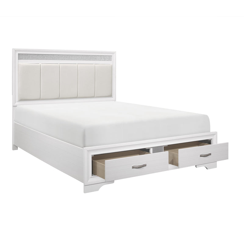 Homelegance Luster King Upholstered Platform Bed with Storage 1505WK-1EK* IMAGE 3