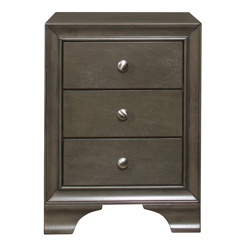 Homelegance Centralia 3-Drawer Nightstand 4598GYU IMAGE 1