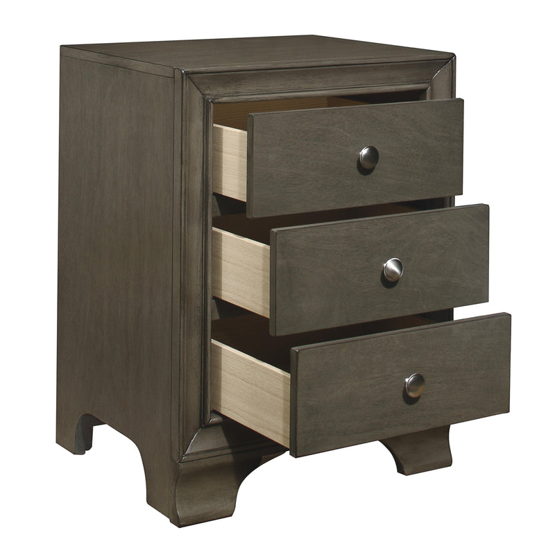 Homelegance Centralia 3-Drawer Nightstand 4598GYU IMAGE 3