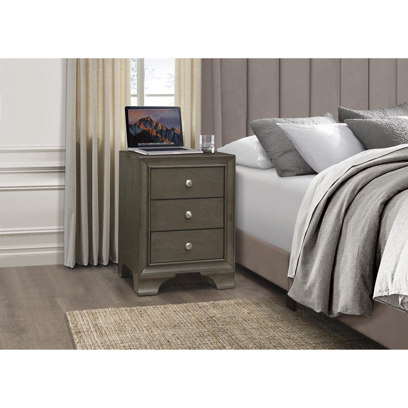 Homelegance Centralia 3-Drawer Nightstand 4598GYU IMAGE 4