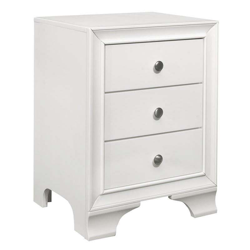 Homelegance Centralia 3-Drawer Nightstand 4598WTU IMAGE 2