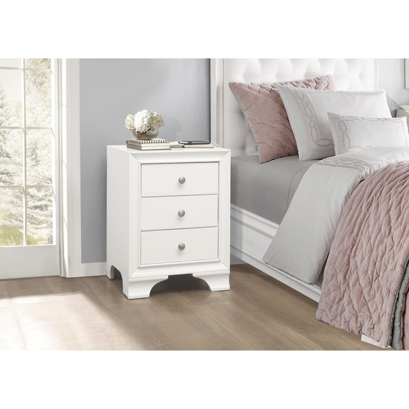 Homelegance Centralia 3-Drawer Nightstand 4598WTU IMAGE 4