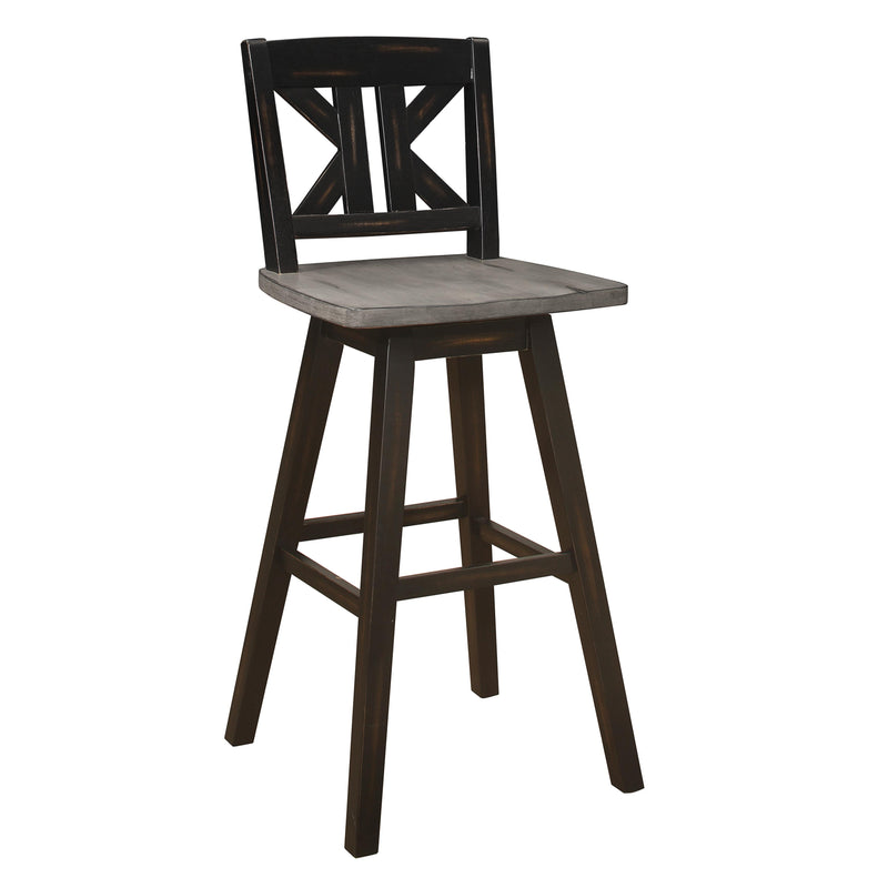 Homelegance Amsonia Pub Height Stool 5602-29BKS1 IMAGE 2