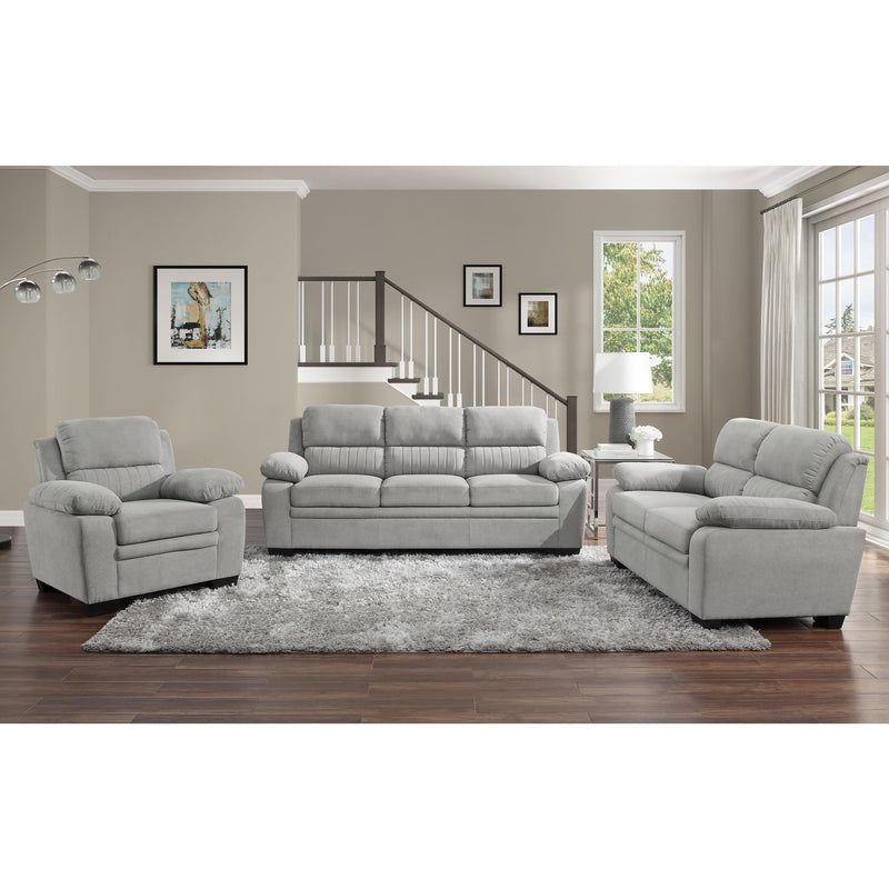 Homelegance Holleman Stationary Fabric Loveseat 9333GY-2 IMAGE 5