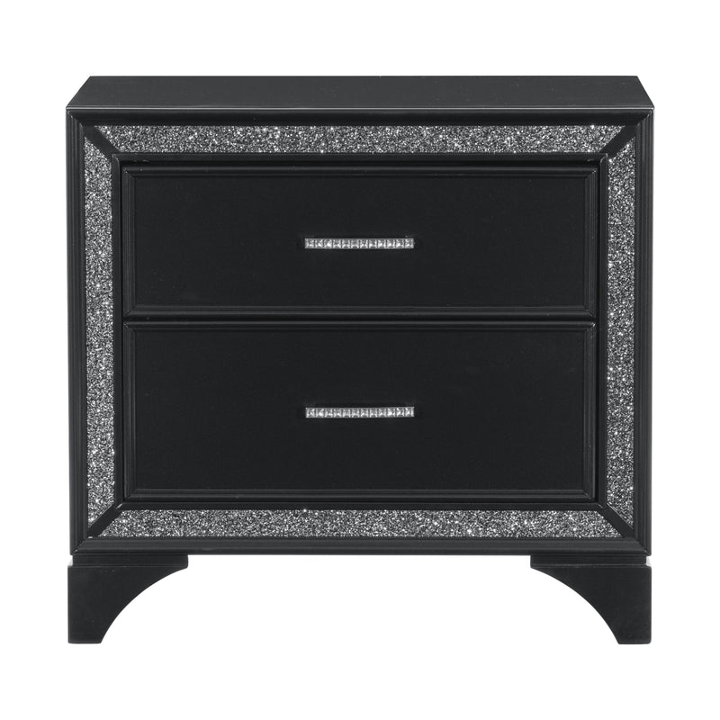 Homelegance Salon 2-Drawer Nightstand 1572BK-4 IMAGE 1