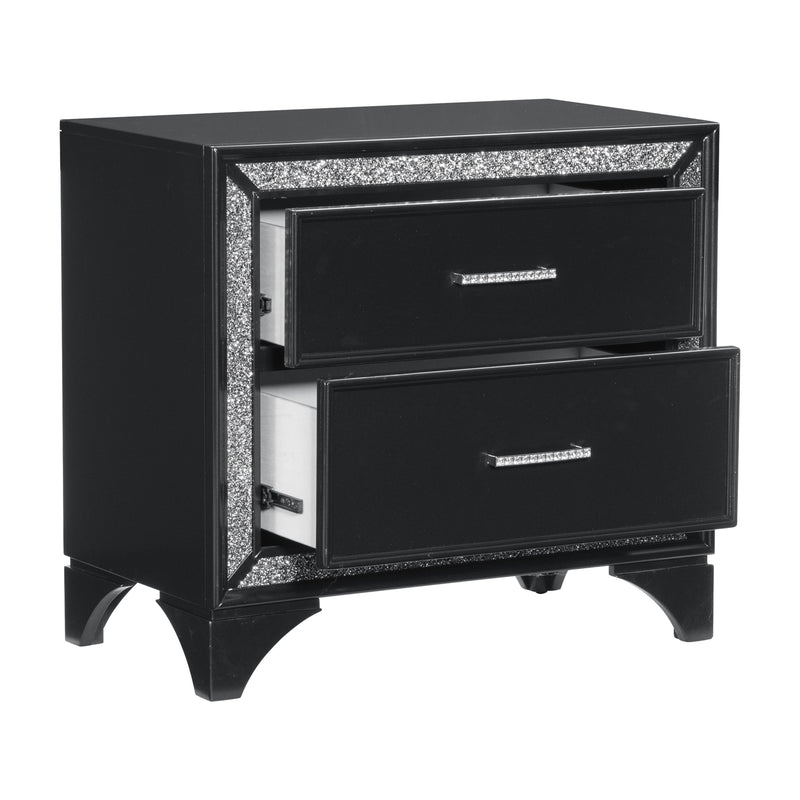 Homelegance Salon 2-Drawer Nightstand 1572BK-4 IMAGE 5