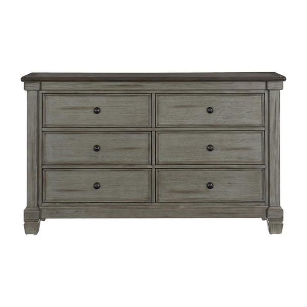 Homelegance Weaver 6-Drawer Dresser 1626GY-5 IMAGE 1