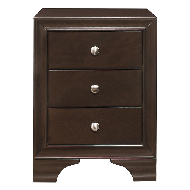 Homelegance Centralia 3-Drawer Nightstand 4598BCU IMAGE 1