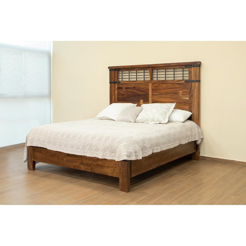 International Furniture Direct Parota Queen Platform Bed IFD866HDBD-Q1/IFD866PLTFRM-Q IMAGE 3