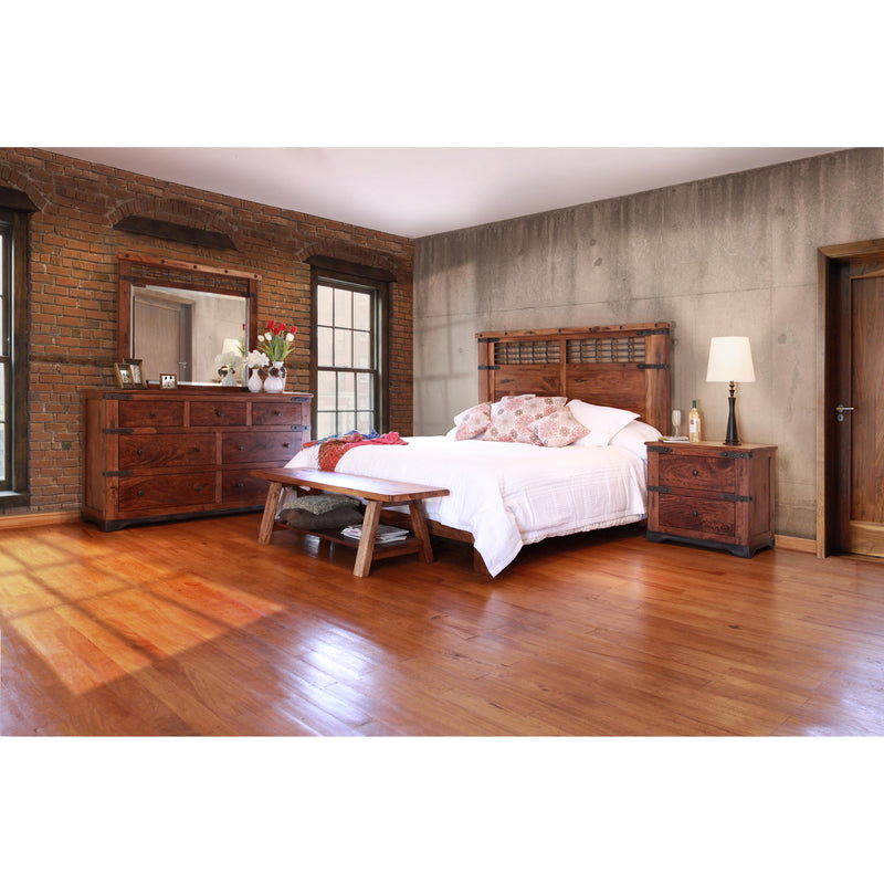 International Furniture Direct Parota King Platform Bed IFD866HDBD-EK1/IFD866PLTFRM-EK IMAGE 4