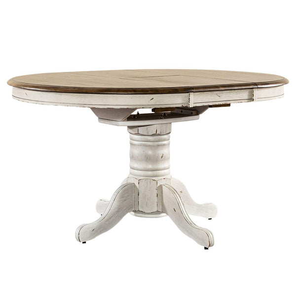 Liberty Furniture Industries Inc. Round Carolina Crossing Dining Table with Pedestal Base 186W-CD-PED IMAGE 1