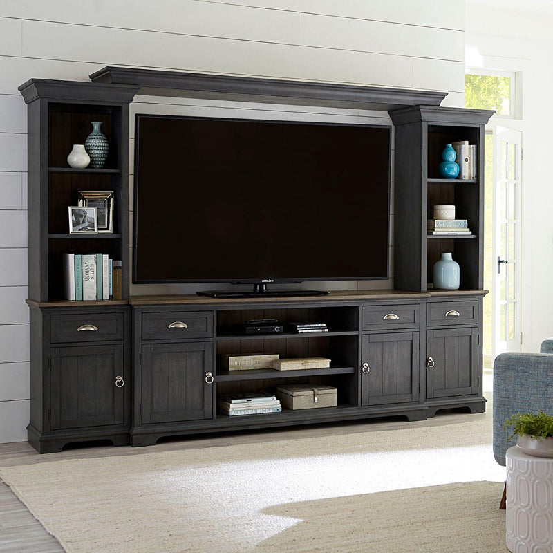 Liberty Furniture Industries Inc. Ocean Isle 303G-ENTW-ECP Entertainment Center with Piers IMAGE 3