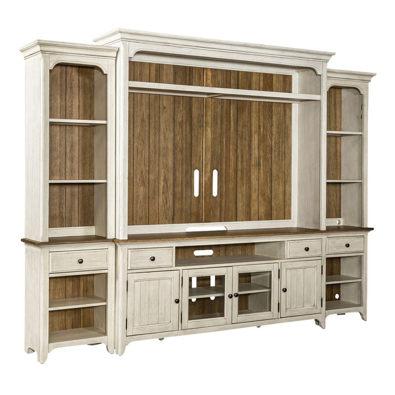 Liberty Furniture Industries Inc. Farmhouse Reimagined 652-ENT-ECP Entertainment Center with Piers IMAGE 1