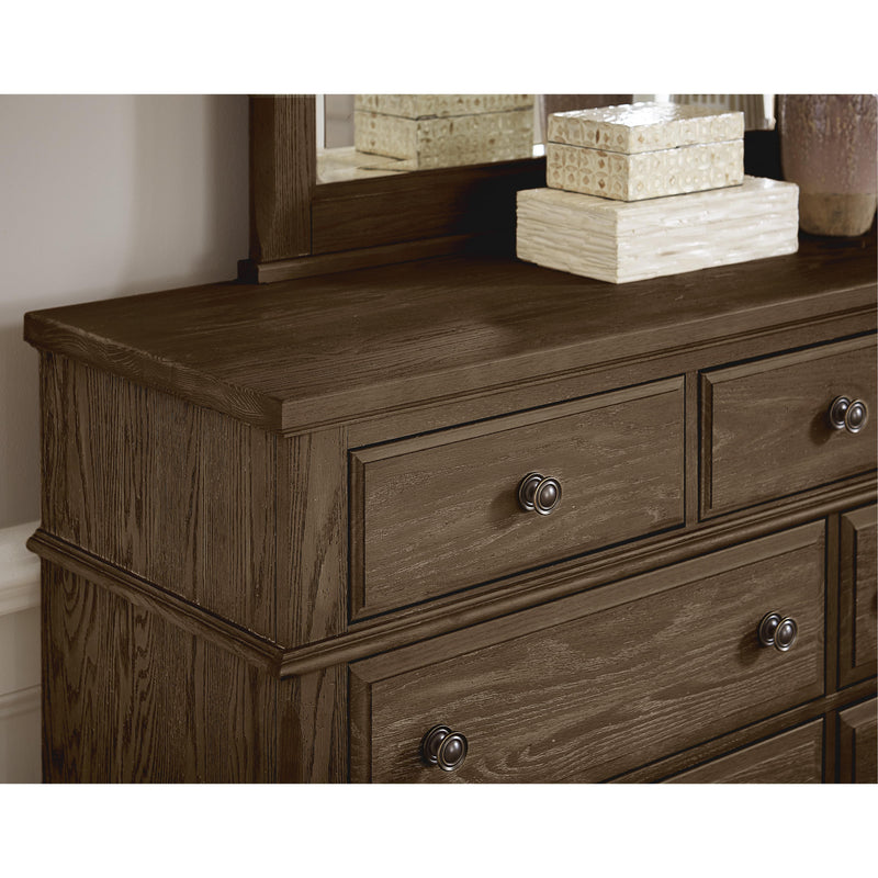 Artisan & Post Heritage 112-003 9 Drawer Bureau - Cobblestone Oak IMAGE 9