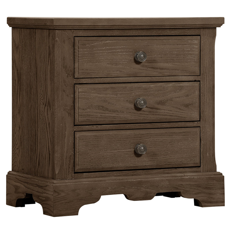 Artisan & Post Heritage 112-227 3 Drawer Night Stand - Cobblestone Oak IMAGE 1