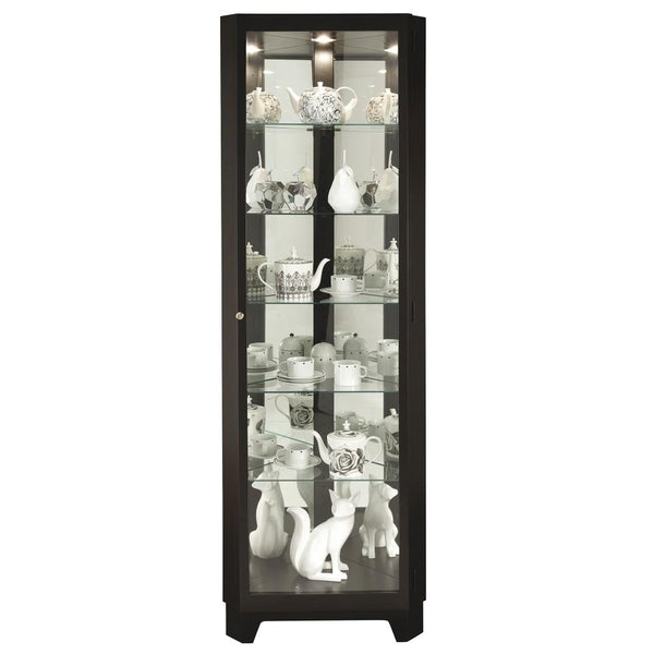 Howard Miller Melissa IV 680631 Corner Curio Cabinet IMAGE 1