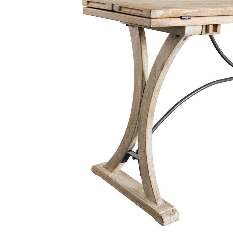 Elements International Callista Dining Table with Trestle Base LCL100FTDT IMAGE 8