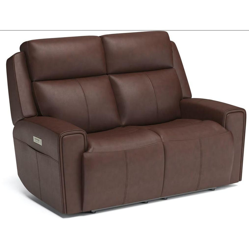 Flexsteel Barnett Power Reclining Leather Match Loveseat 1601-60PH 030-54 IMAGE 1