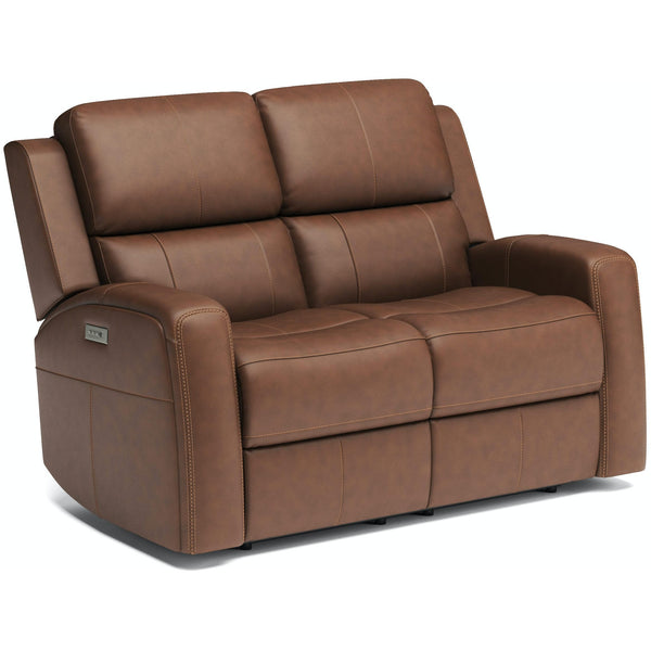 Flexsteel Power Reclining Leather Match Loveseat 1043-60PH 946-72 IMAGE 1