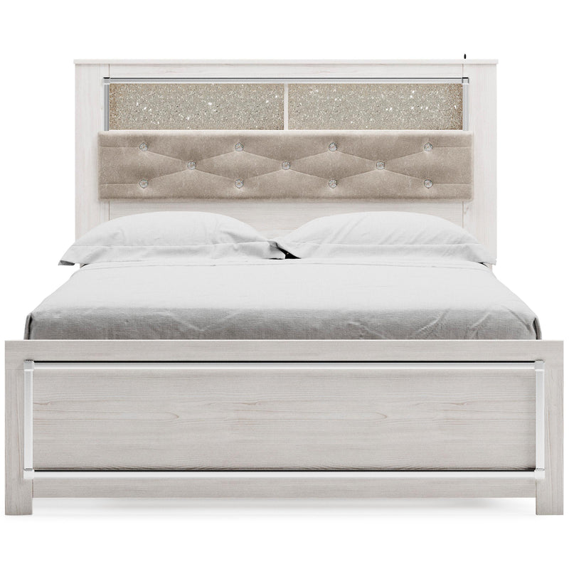 Signature Design by Ashley Altyra Queen Upholstered Bookcase Bed B2640-65/B2640-54/B2640-95/B100-13 IMAGE 3