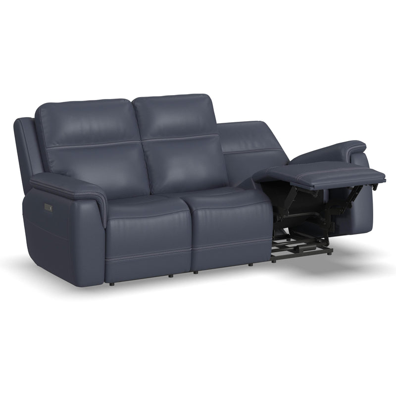 Flexsteel Sawyer Power Reclining Leather Match Sofa 1845-62PH 009-42 IMAGE 2