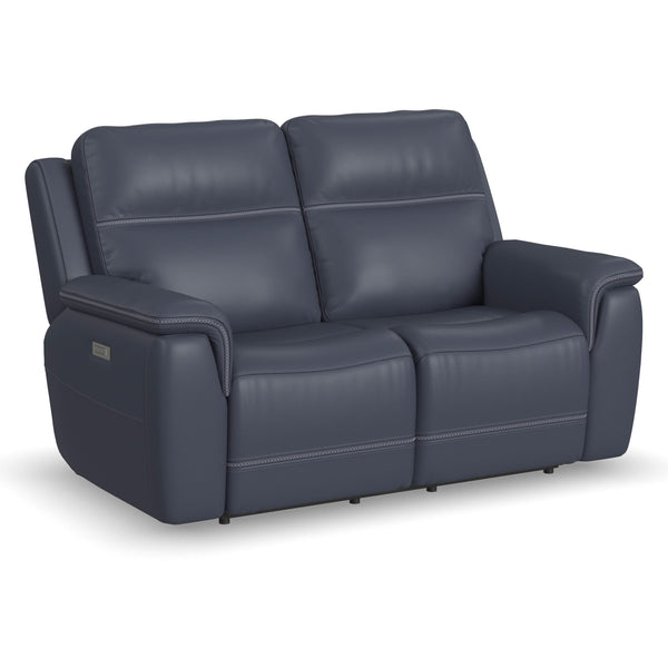 Flexsteel Sawyer Power Reclining Leather Match Loveseat 1845-60PH 009-42 IMAGE 1